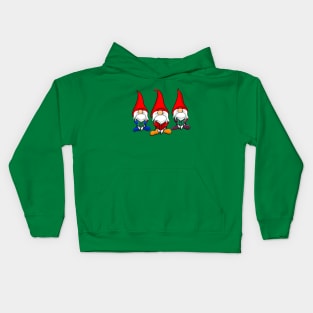 CHRISTMAS CAROLING GNOMES Kids Hoodie